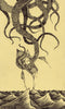 John Kenn Mortensen - 'Untitled Sticky Monster 10' - pen and ink on yellow pad paper