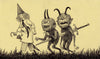 John Kenn Mortensen - 'Untitled Sticky Monster 2' - pen and ink on yellow pad paper