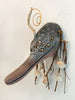 Kristen Egan - "Boto" - gourd, wood, paper clay, acrylics, metal leaf, brass and seashells