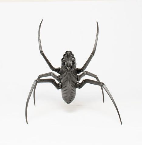 Leah Aripotch - 'Defensive' - steel sculpture, chemical patina, lacquer