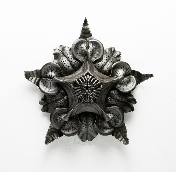 Leah Aripotch - 'Wallflower' - steel sculpture, chemical patina