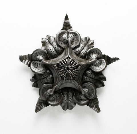 Leah Aripotch - 'Wallflower' - steel sculpture, chemical patina