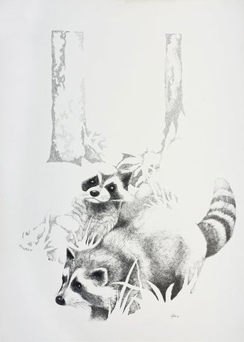 Graeme Base - 'Lost' - ink on hot press illustration board
