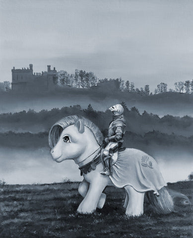 Mark Seabrook - 'My Little Workhorse (The Knight II)' - oil on cradled wood panel