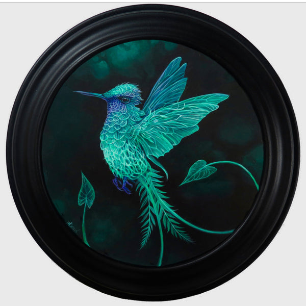 Molly Devlin - 'Unfeathered Above' - acrylic on birch