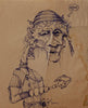 Graeme Base - 'Mr Fishbone' - ink on paper