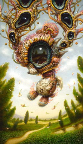 Naoto Hattori - 'Visionary Awakening 076' - acrylic on board