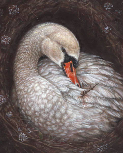 Nicole Evans swan painting