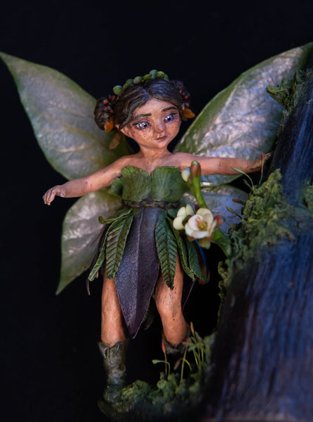 Olga Vyshnyvetska - 'Sereneth' - polymer clay, air-dry clay, acrylics and wire