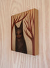 Paul Barnes - 'The Witch's Cat' - acrylic and pencil on Fabriano paper, mounted on cradled wood panel