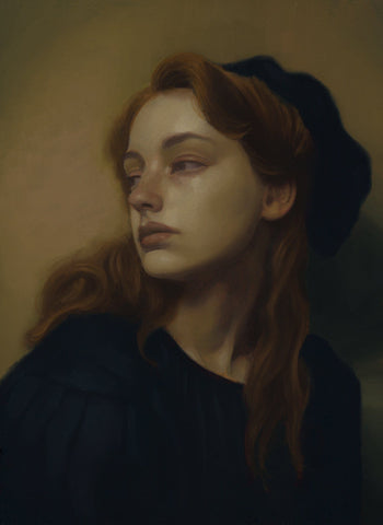 Robert Duxbury - "Lilly" - Oil on canvas mounted on panel