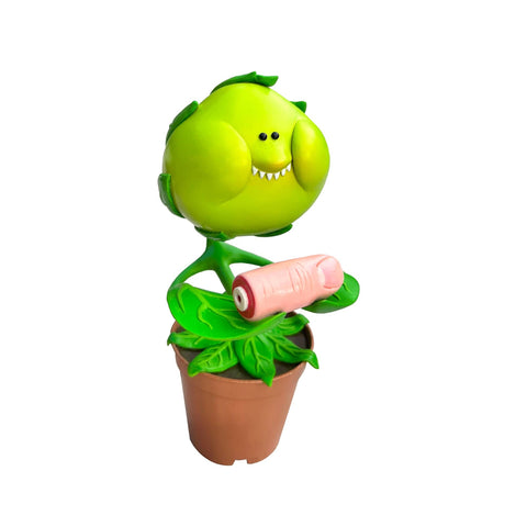 Sad Salesman - 'Carnivorous Carl' - epoxy clay, wire, acrylic paint and resin