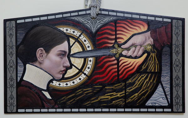 Samantha Tram - 'Apostate' - oil and acrylic on board