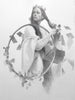 Sean Layh - 'Lady Macbeth (pencil study)' - graphite on paper