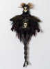 Selene Mauri Cochrane - 'Melmoth' - ceramic, various fabrics and threads, wire, human hair, handmade chain-stitched lace