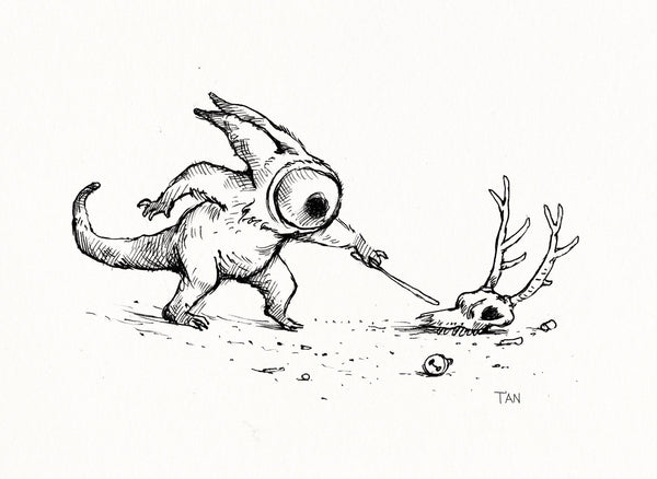 Shaun Tan - 'Heortophobia (Fear of Holidays)' - ink pen on paper