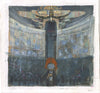 Shaun Tan - ''Machine' Colour Study' - acrylic and coloured pencil on photocopied drawing
