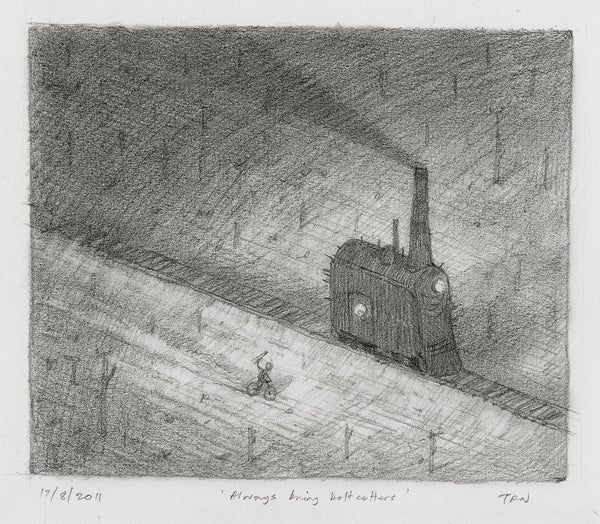 Shaun Tan Always Bring Bolt Cutters pencil study