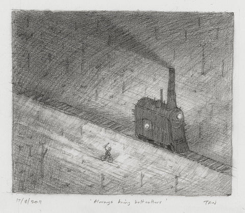 Shaun Tan Always Bring Bolt Cutters pencil study
