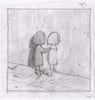 Shaun Tan - 'Concept sketch for ‘Self-portrait’' - pencil on paper