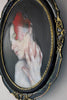 Tanya Gomelskaya - 'In Flames' - oil paint and resin on panel with found frame