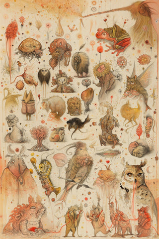 Vorja Sánchez - 'The Sound of Cotton' - graphite, watercolour, ink, gouache, and coloured pencils on 356 gsm natural cotton paper