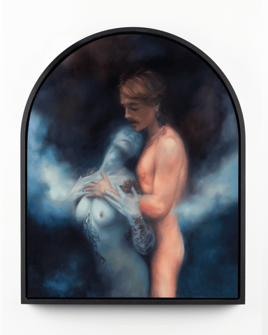 Liz Gridley - 'What Brought You Here?' - oil on aluminium