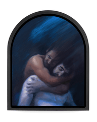 Liz Gridley - 'Where would you like to be when you die?' - oil on aluminium