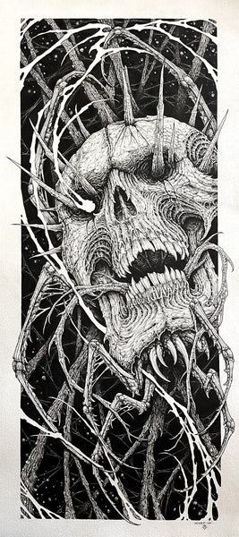 Wyrm - 'PARASITE' - Indian ink and art pen on Arches paper