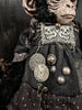 Agatha Black - 'All Seeing Monkey' - mohair fabric, cotton fabric, polymer clay, resin, wire, painted with acrylic & oil paints