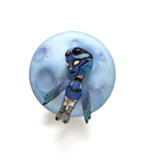 Calvin Ma - 'Once in a Blue Moon' - ceramic, resin & acrylic paint