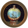 Esao Andrews - 'Bottle Wreck' - oil on round wood block
