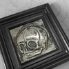 A Curious Elixir - 'Fetus Skull' - hand embossed repoussé metal wall art