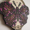 Salvador Morales - 'Charm of the Third Eye' - wood stain, acrylic, coloured pencil and resin on wood