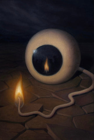 Samuel Farnham - 'Flicker' - oil on panel