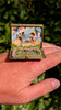 Shannon Taylor - 'Pegasus' - hand-cut watercolour collage in antique cosmetic compact