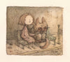Shaun Tan - 'Bus Stop' - watercolour, coloured pencil and pen on paper