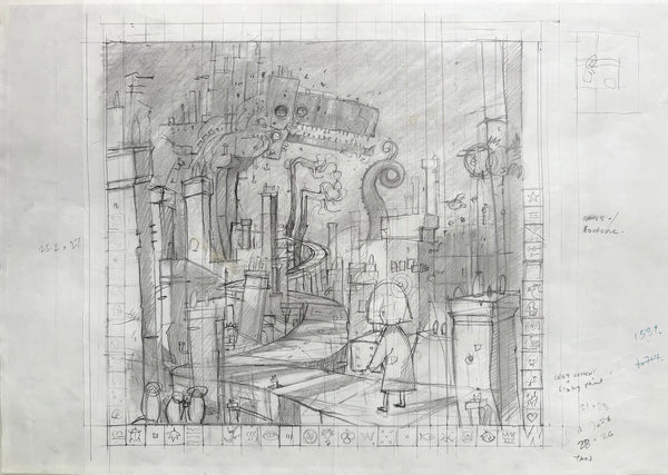 Shaun Tan - 'Concept Sketch for 'Fate'' - pencil on paper