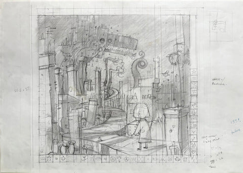 Shaun Tan - 'Concept Sketch for 'Fate'' - pencil on paper