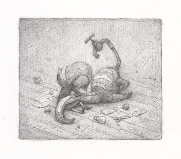 Shaun Tan - 'One More Thing' - pencil on paper