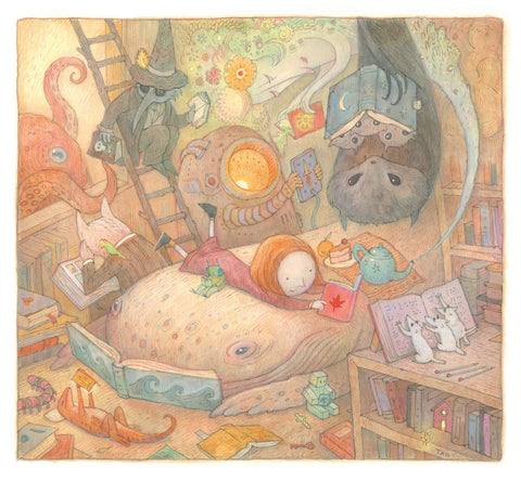 Shaun Tan - "The Reading Room" - limited edition print of 500