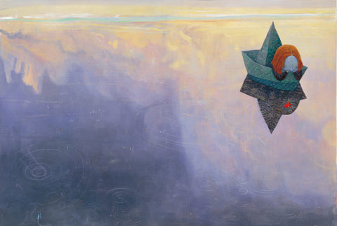 Shaun Tan - 'Reflection' - oil, acrylic and wax pencil on paper