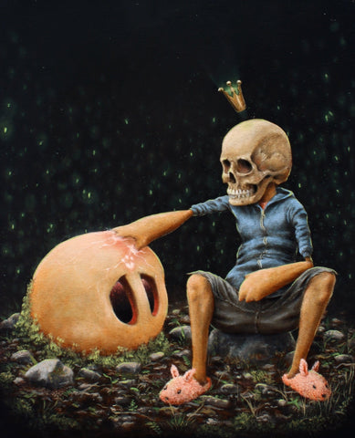 3rd Version AKA Ben Patterson - "Rebirth" - oil on birch panel