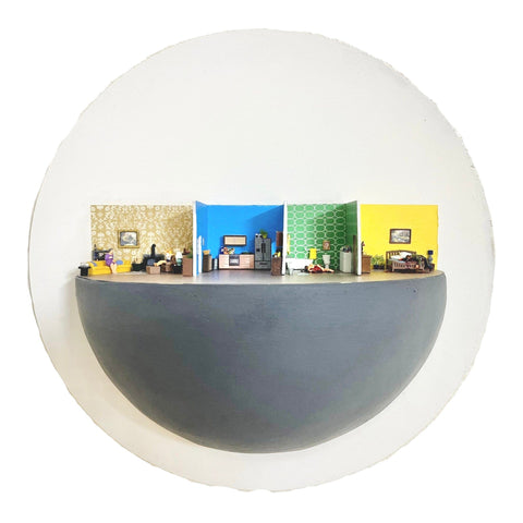 Abigail Goldman - "Tea For Two" - acrylic paint and assorted plastics