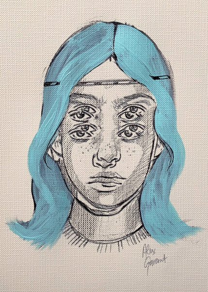 Alex Garant - "Soul" - Acrylic, pencil and Micron Pen on paper