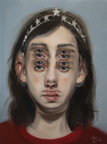 Alex Garant - "The princess study"- oil on wood