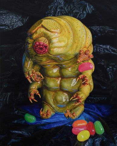 Beau White Tardigrade painting