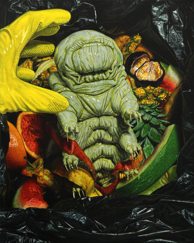 Beau White Tardigrade painting