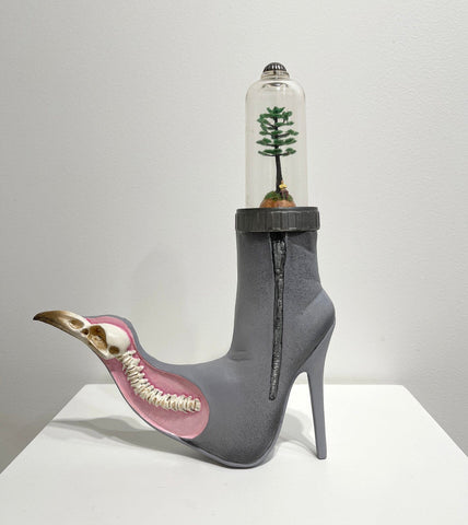 Costa Magarakis - "Crow Show II" - epoxy clay and found objects