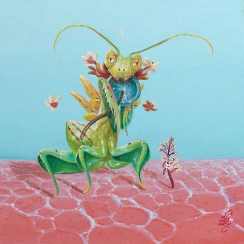 David Lee Pereira - "Macrodosing" - acrylic on wood panel